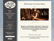 Tablet Screenshot of crane-alley.com