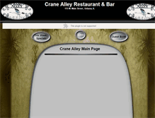 Tablet Screenshot of menu.crane-alley.com